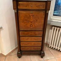 Mobile secretaire antico, con ribalta