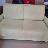 Divano Letto  due posti in alcantara