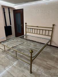 Letto Matrimoniale in Ottone Riva Cantù