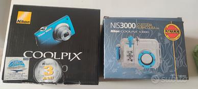 Fotocamera digitale Nikon + Custodia subacquea