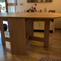 Tavolo Consolle Richiudibile Impiallacciato