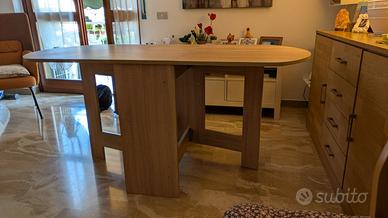 Tavolo Consolle Richiudibile Impiallacciato