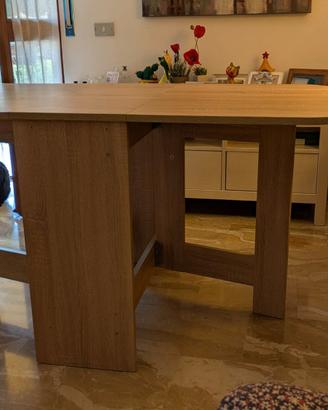 Tavolo Consolle Richiudibile Impiallacciato