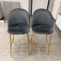 Sgabelli nuovi di velluto