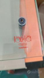base girevole televisione cristallo 