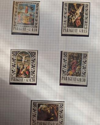 Francobolli del Paraguay Quadri