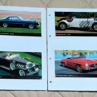 auto d'epoca su cartoncino 