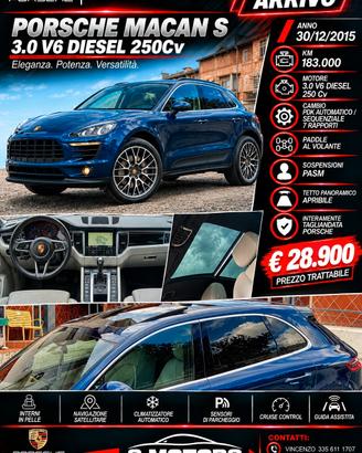 Porsche Macan S 3.0 V6 Diesel 250Cv Tetto Apribile
