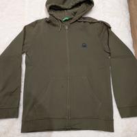 felpa uomo verde Benetton taglia M 