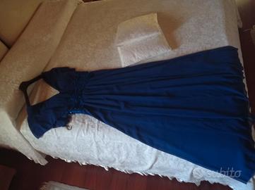 vestito blu elegante 