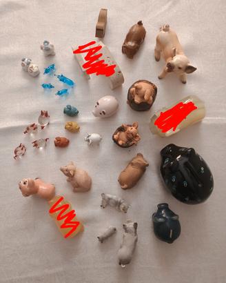 Lotto vintage, Collezione di porcellini