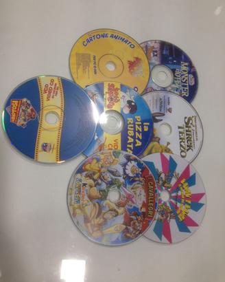 Blocco di 7 cd-rom giochi e cartoni animati