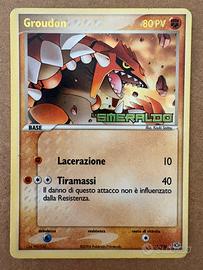 Pokémon Groudon 5/106 EX Smeraldo 2006 Stamped