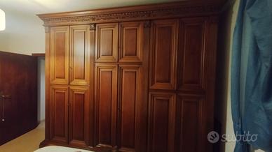 armadio 12 ante + testiera letto matrimoniale 