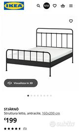 N. 2 Letto in ferro IKEA matrimoniale
