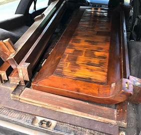 Letto Matrimoniale Stile Etnico Acacia Massello