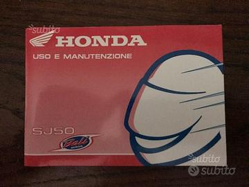 Libretto uso e manutenzione honda bali