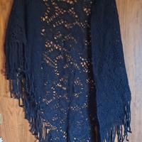 scialle vintage nero