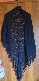 scialle vintage nero