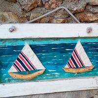 Quadro con legni di mare