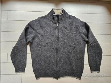 Cardigan Marina Yachting da uomo pura lana vergine