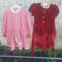 vestitini vintage anni 50/60 cappuccetto rosso 