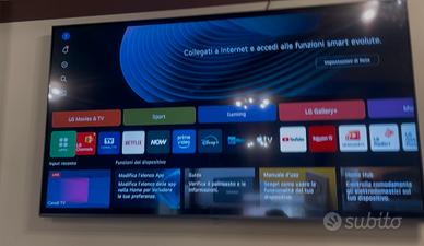 Tv lg web OS uhd 86 pollici smart con IA integrata