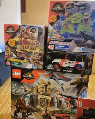 Box Jurassic Park Giochi Nuovi Lego ecc