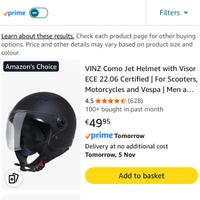 Casco moto jet taglia M nuovo