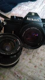 Nikon em con 3 obiettivi 