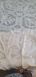 Coperta matrimoniale  filet a mano