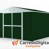 Box struttura lamiera Acciaio 327x307 verde scuro