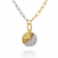 Collana in acciaio inox gold e silver