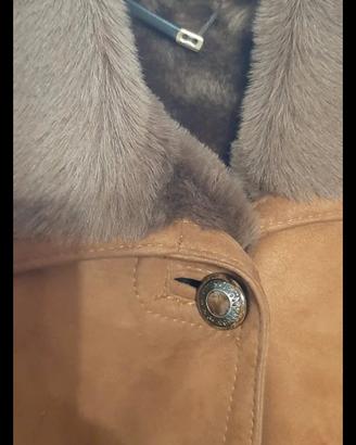 Cappotto donna in montone rovesciato 