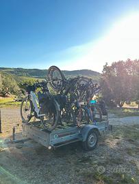 Rimorchio Trasporto Cose + Trespolo per Biciclette