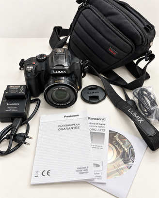 Panasonic Lumix DMC-FZ72 zoom 60x con accessori