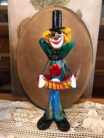 Pagliaccio in vetro di Murano