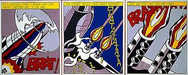 Roy Lichtenstein As i opened fire 3x Poster