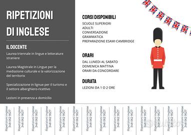 Ripetizioni di inglese per studenti e adulti