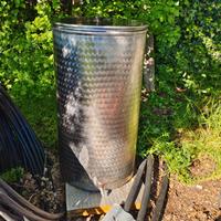 Contenitore in acciaio inox per olio