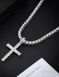 Collana in moissanite