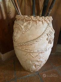 vaso portaoggetti/portaombrelli in terracotta