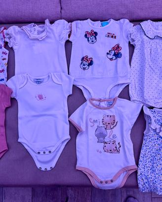 Set 8pz di body 1,3 mesi