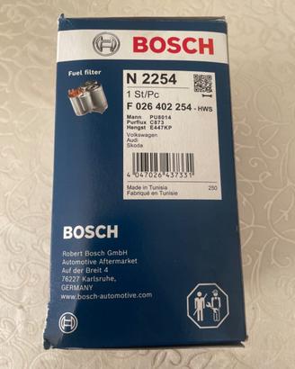 Filtro carburante BOSCH N 2254 art. F 026 402 254