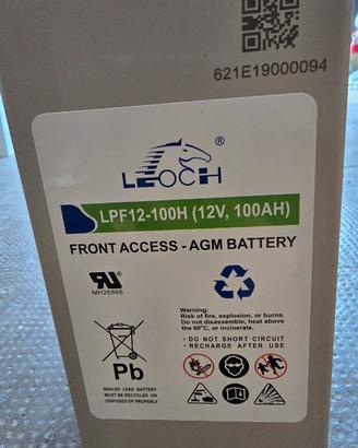 Batteria gel scarica lenta 100 AH 12 V
