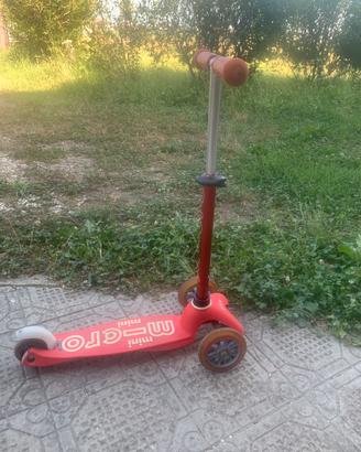 Monopattino bambini 3 Ruote Mini Micro Rosso