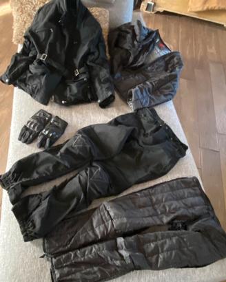 Completo moto Dainese donna protezioni e guanti