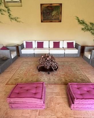 Set UNOPIU per salottino interno/esterno 8 sedute