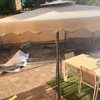 OMBRELLONE PALO LATERALE SENZA MATTONELLE