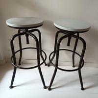 Coppia di Sgabelli, grigio chiaro